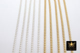 925 Sterling Silver Curb Chain, 3.5 mm 14 K Gold Filled Dainty Curb Chain CH #809, 14 K Gold Filled Unfinished Cable CH #734