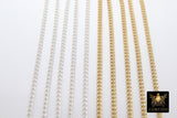 925 Sterling Silver Curb Chain, 3.5 mm 14 K Gold Filled Dainty Curb Chain CH# 809, 14 K Gold Filled Unfinished Cable CH #734