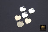 925 Sterling Silver Heart Charm, 14 mm 14 K Gold Filled Flat Lock Style Heart # 2334, 14 20 Smooth Charms