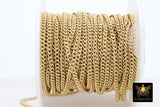 925 Sterling Silver Curb Chain, 3.5 mm 14 K Gold Filled Dainty Curb Chain CH #809, 14 K Gold Filled Unfinished Cable CH #734