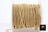 925 Sterling Silver Curb Chain, 3.5 mm 14 K Gold Filled Dainty Curb Chain CH# 809, 14 K Gold Filled Unfinished Cable CH #734