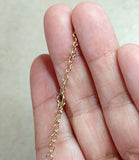 14 K Gold Filled Ladder Jewelry Chains, 5.2 mm Ladder Chain CH #704, Unfinished Genuine 14 20 Gold