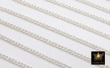 925 Sterling Silver Curb Chain, 4 mm Dainty Curb Chain CH# 833, Silver Unfinished Cable Jewelry 3.2 mm Chain