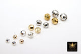 Gold Disco Ball Spacer Beads, 20 pcs Faceted Hexagon Mirror Spacers, Jewelry Findings