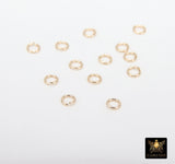 14 K Gold Filled Jump Rings, 2.3, 2.5 or 3.0 mm Open Snap Close Rings #3315