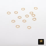 14 K Gold Filled Jump Rings, 2.3, 2.5 or 3.0 mm Open Snap Close Rings #3315