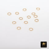 14 K Gold Filled Jump Rings, 2.5 or 3.0 mm Open Snap Close Rings #3315, 24 Gauge Open Rings
