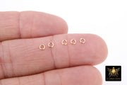 14 K Gold Filled Jump Rings, 2.5 or 3.0 mm Open Snap Close Rings #3315, 24 Gauge Open Rings