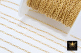 14 K Gold Filled Figure 8 Chains, 3.3 mm Rolo Oval Cable CH# 769, Unfinished Dainty Long Short Chain