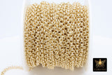 14 K Gold Filled Rolo Chains, 3.7 mm Thick Unfinished Rolo CH# 764, Belcher By The Foot