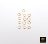 14 K Gold Filled Jump Rings, 2.3, 2.5 or 3.0 mm Open Snap Close Rings #3315