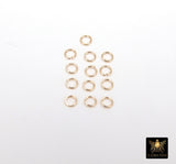 14 K Gold Filled Jump Rings, 2.3, 2.5 or 3.0 mm Open Snap Close Rings # 3315