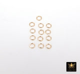 14 K Gold Filled Jump Rings, 2.3, 2.5 or 3.0 mm Open Snap Close Rings #3315