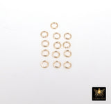 14 K Gold Filled Jump Rings, 2.5 or 3.0 mm Open Snap Close Rings #3315, 24 Gauge Open Rings