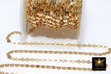14 K Gold Filled Disc Jewelry Chains, 14 20 Gold Round 4 mm Flat Coin Disc CH# 735, Unfinished Long and Short Chain