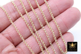 14 K Gold Filled Rolo Chains, 2.2 mm 925 Sterling Silver CH #762, Thick Unfinished