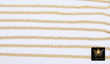 14 K Gold Filled Rolo Chains, 2.2 mm 925 Sterling Silver CH #762, Thick Unfinished