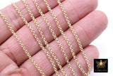 14 K Gold Filled Rolo Chains, 2.2 mm 925 Sterling Silver CH #762, Thick Unfinished