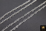 925 Sterling Silver Heart Chains, 3.8 mm Silver Dainty or Flat Heart Shaped Chain CH# 816, Unfinished Designer Jewelry Chain