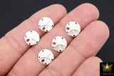 925 Sterling Silver Sand Dollar Charms, 12 mm Small Beach Necklace # 2176, Genuine 14 20 Ocean Dangle