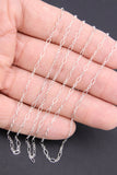 925 Sterling Silver Paperclip Jewelry Chains, 4.8 mm 14 K Gold Filled CH# 805, Drawn Flat Rolo