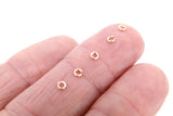 14 K Gold Filled Jump Rings, 3.0 4.0 or 5.0 mm Open Snap Close Rings #3320, 22 Gauge Rings