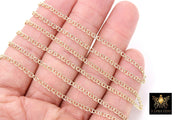 14 K Gold Filled Mariner Chain, 4.5 mm Anchor Sequin Flat Chains CH #720, USA Unfinished Soda Tab Chain