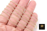 14 K Gold Filled Mariner Chain, 4.5 mm Anchor Sequin Flat Chains CH# 720, USA Unfinished Soda Tab Chain