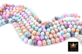 Multi Color Crystal Beads, Faceted Spring Easter Crystal Rondelle BS #261, Jewelry Spring Pastel Bead Strands