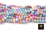 Multi Color Crystal Beads, Faceted Spring Easter Crystal Rondelle BS #261, Jewelry Spring Pastel Bead Strands