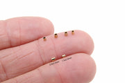 14 K Gold Filled Crimp Beads, Gold Crimp Tube Beads AG #2295, 1.5 mm or 2.0 mm