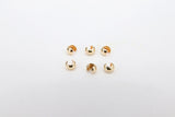 14 K Gold Crimp Cover, Gold 2.5 mm, 3.0mm or 4.0 mm Half Open Bead AG# 2209