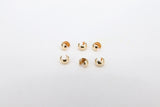 14 K Gold Crimp Cover, Gold 2.5 mm, 3.0mm or 4.0 mm Half Open Bead AG# 2209