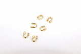 14 K Gold Filled Cable Wire Guard, 1.14mm Gold Wire Savers AG # 875, Cable Thimble Guardian Protector