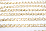 14 K Gold Filled Cuban Curb, 8.5 mm USA Genuine Gold Filled Chain CH# 747, Large Unfinished Curb Gold Chain