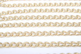 14 K Gold Filled Cuban Curb, 8.5 mm USA Genuine Gold Filled Chain CH #747, Large Unfinished Curb Gold Chain