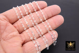 925 Sterling Silver Bar Jewelry Chains, 3 mm Sequin Bar CH #849, 14 K Gold Filled Unfinished CH #740