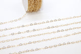 Gold Filled Heart Chains, 5 mm Heart Shaped 12 K Gold Filled Chain CH #749, 2.6 mm Heart Unfinished Designer Chain CH #716