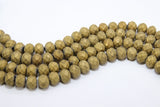 Gold Crystal Beads, Faceted New Orleans Saints Matte Crystal Rondelle Jewelry Beads
