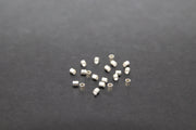 925 Sterling Silver Crimp Beads, 2 mm Crimp Beads AG #2357, Silver Tube Beads 1.4 mm Hole