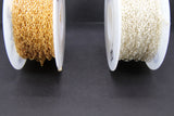 14 K Gold Filled Bar Jewelry Chains, 6.0 mm 925 Sterling Silver Flat Cable CH# 820, Unfinished Long and Short