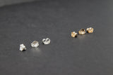 14K Gold Filled Earring Backs, 925 Sterling Silver Butterfly Backs AG #324, 5 mm Gold or Silver Post Push Backs