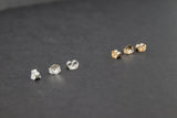 14 K Gold Filled Earring Backs, 925 Sterling Silver Butterfly Backs AG #852, 4 mm Gold or Silver Post Push Backs