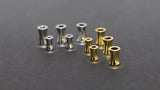 Gold Hourglass Bead, 6 mm Silver Long Tube Beads # 3341, 8 mm Fluted Spacer Beads