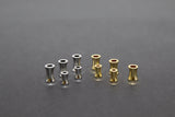 Gold Hourglass Bead, 6 mm Silver Long Tube Beads # 3341, 8 mm Fluted Spacer Beads