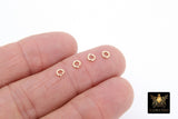 14 K Gold Filled Jump Rings, 4.0 mm 4.5mm 19 gauge OR 5mm, 6mm