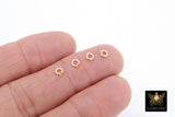 14 K Gold Filled Jump Rings, 4.0 or 4.5mm 19 gauge OR 5mm, 6mm