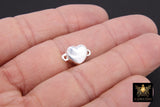 10 mm Super Strong 925 Sterling Silver Bracelet Clips #868, 10 mm High Quality Heart Connector, Arthritis Magnetic Jewelry Findings