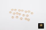 14 K Gold Filled Jump Rings, 4.0 mm 4.5mm 19 gauge OR 5mm, 6mm