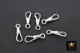 925 Sterling Silver Swivel Lobster Clasps, Large Albert Silver Push Clip Lobster Claws #867, Jewelry Findings 7.5 x 23 mm